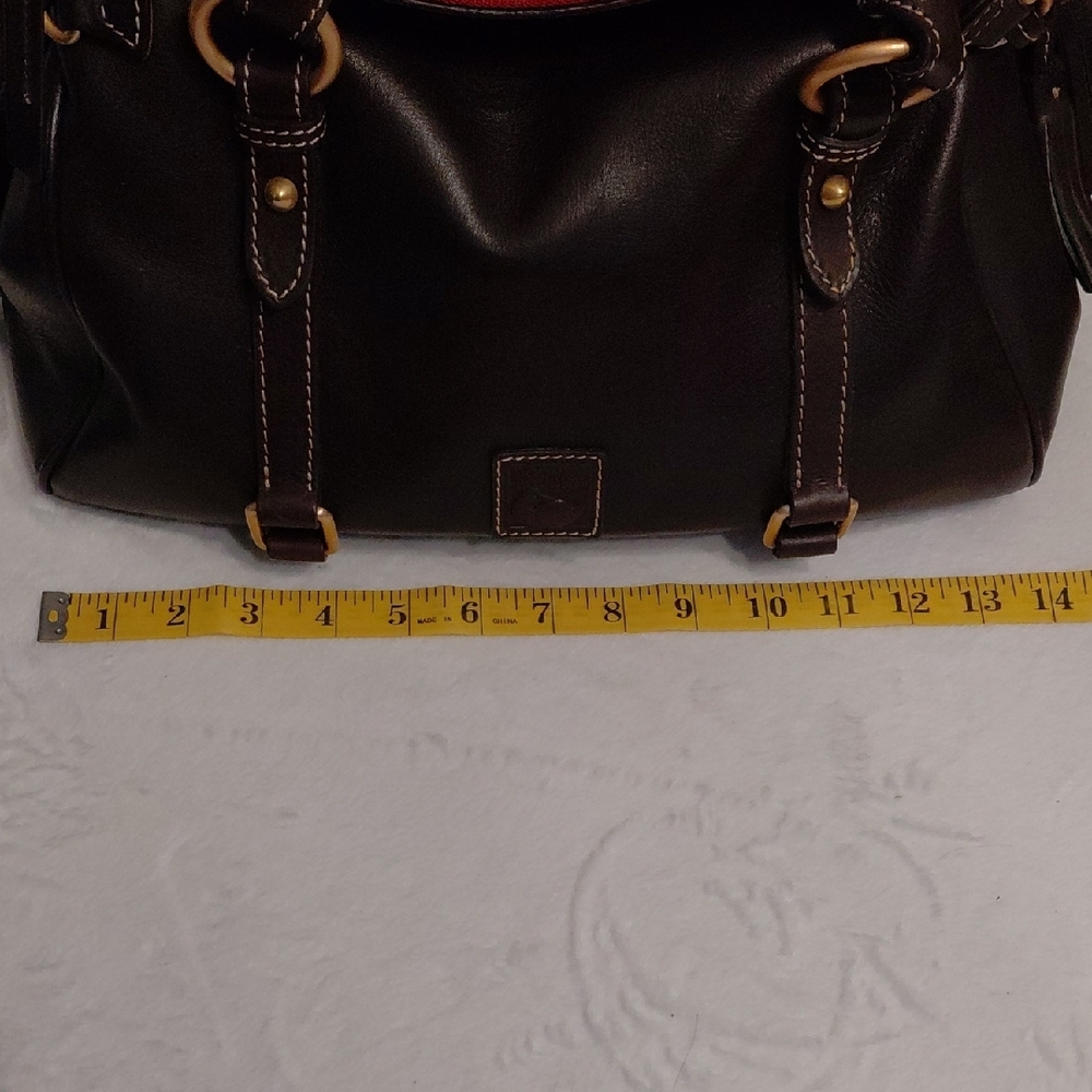 Dooney & Bourke Large Florentine Satchel With Wallet In Brown Tmoro - Picture 3 of 15